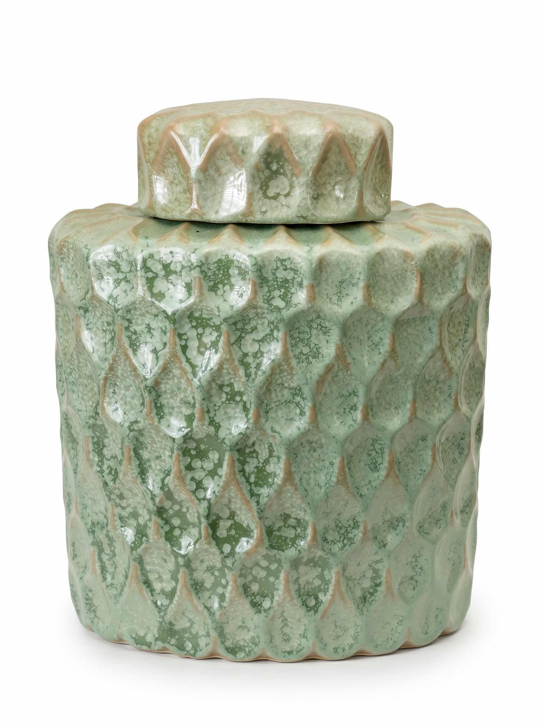 Photo 1 of SAGE TEARDROP CANISTER DETAILS $65 12” x H13”