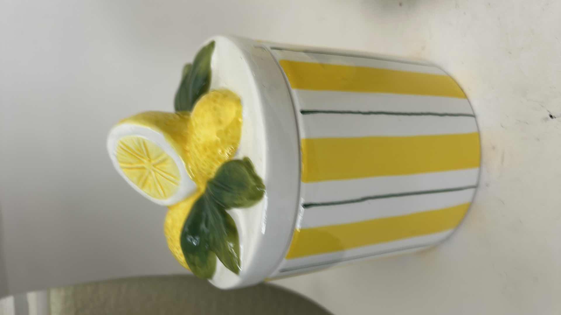Photo 1 of 6 PC LEMON THEMED KITCHEN /SERVING ITEMS