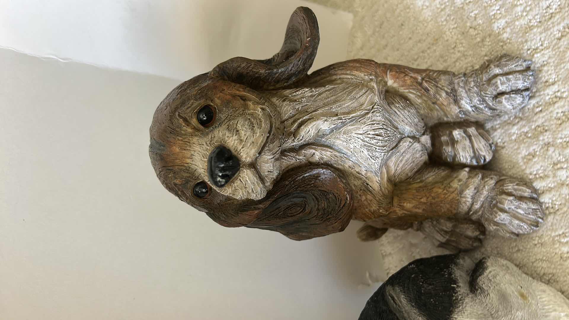 Photo 1 of 3 RESIN DOG FIGURINES (TALLEST 14”)