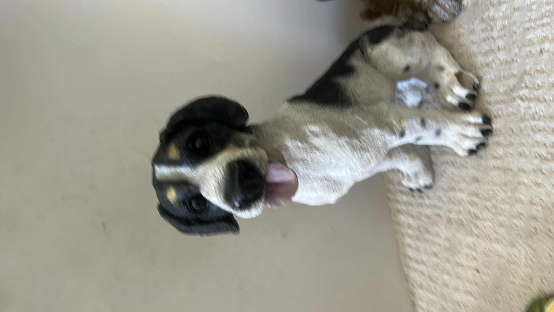 Photo 1 of 3 RESIN DOG FIGURINES (TALLEST 14”)