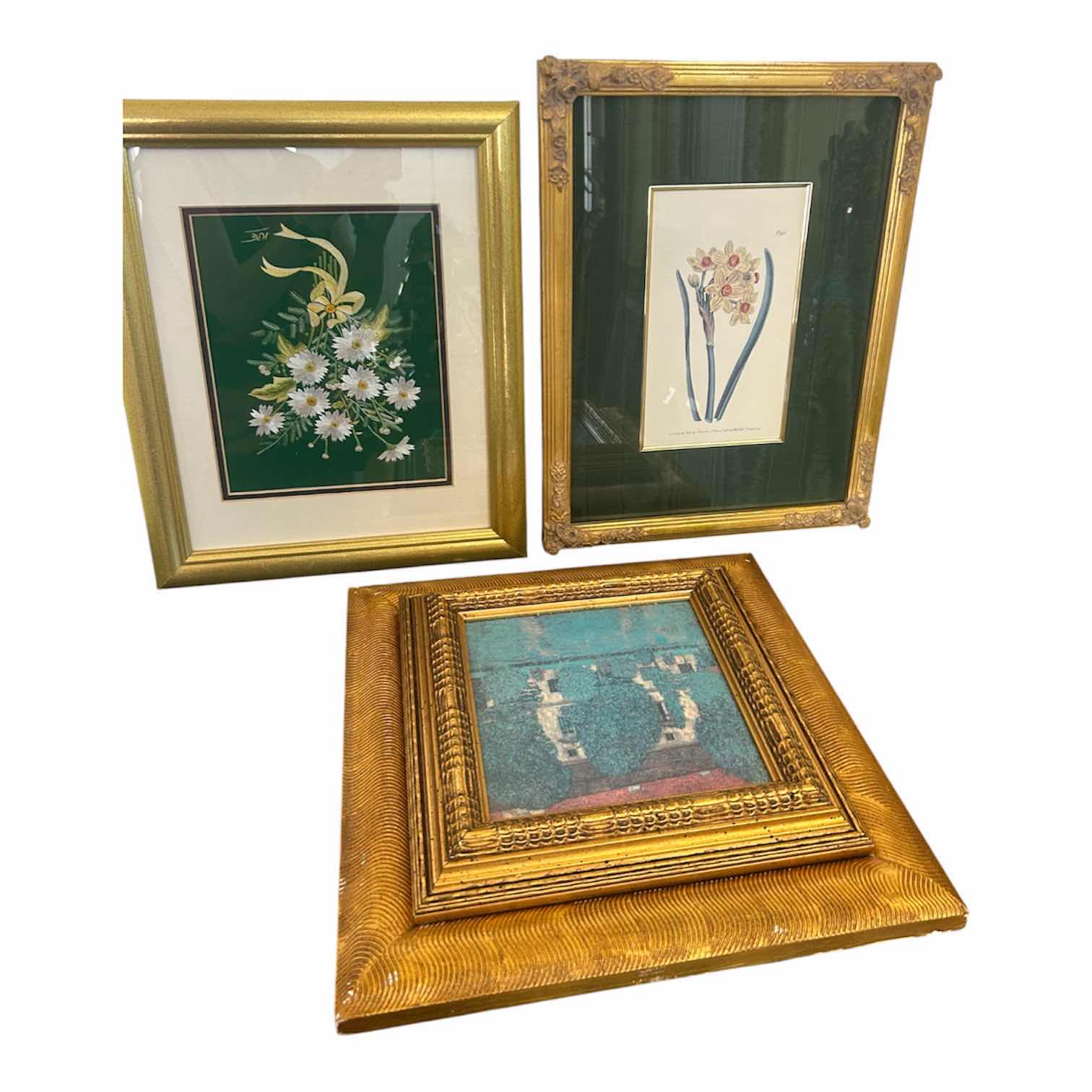 Photo 1 of 3- FRAMED FLOWERS ARTWORK
