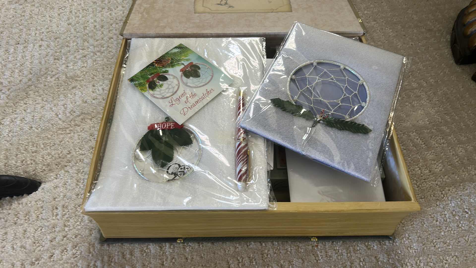 Photo 1 of BOX FILLED WITH ASSORTED STATIONERY AND GREETING CARDS.