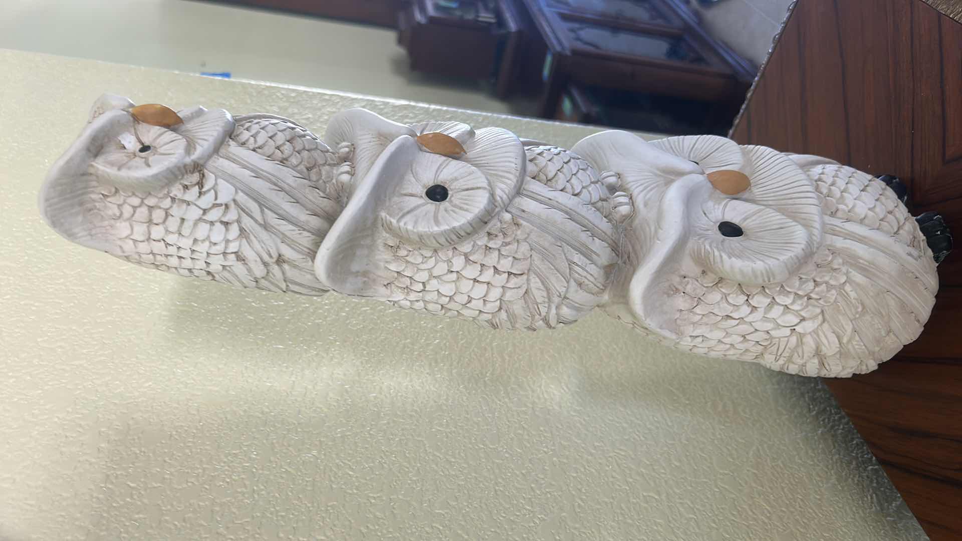 Photo 1 of HONEYBLOOM RESIN OWL STACK - WHITE (18”)