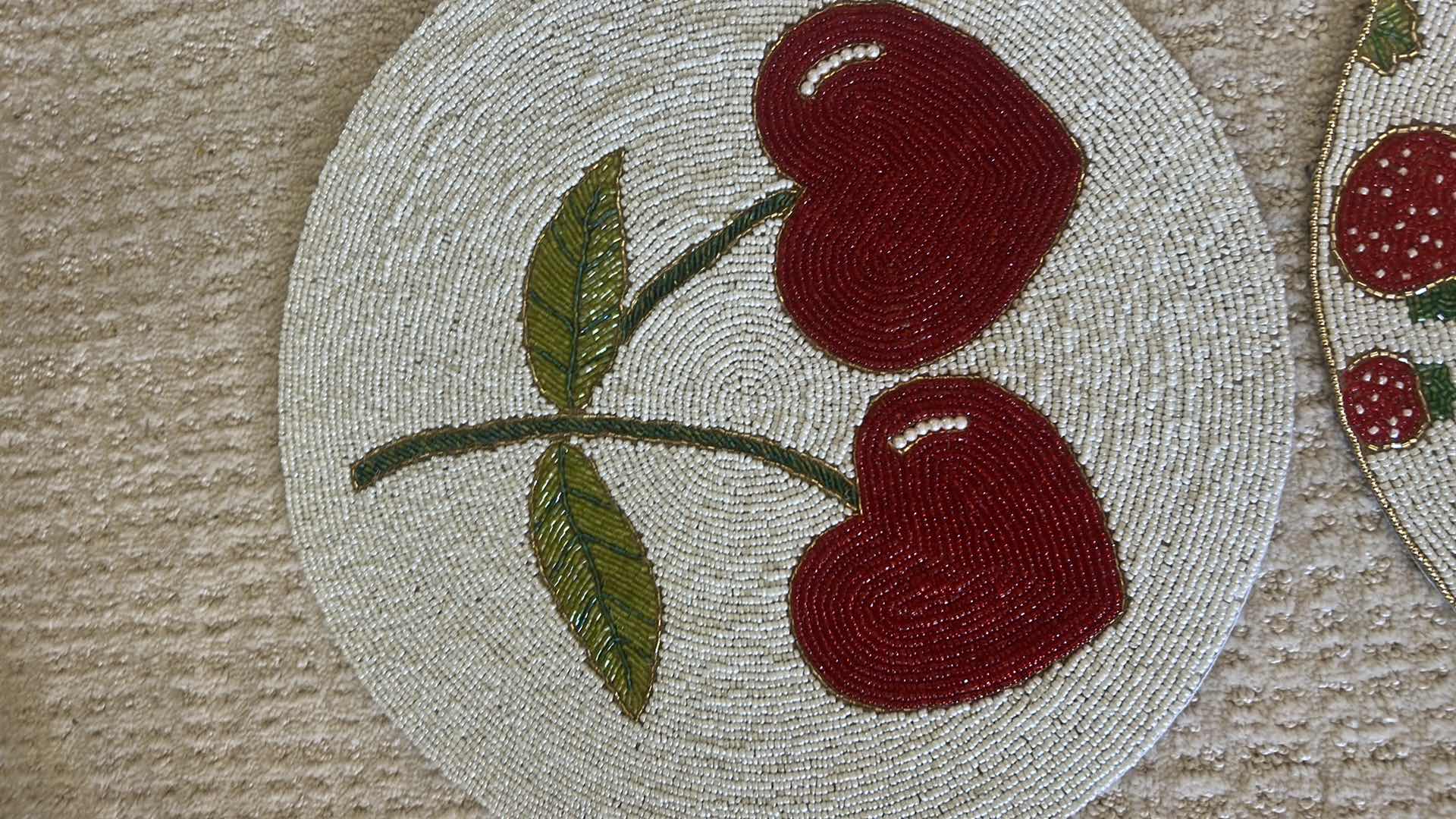 Photo 1 of 4 BEADED ROUND PLACEMATS