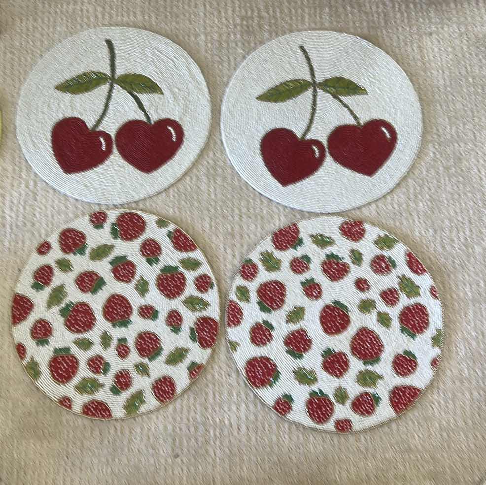 Photo 1 of 4 BEADED ROUND PLACEMATS