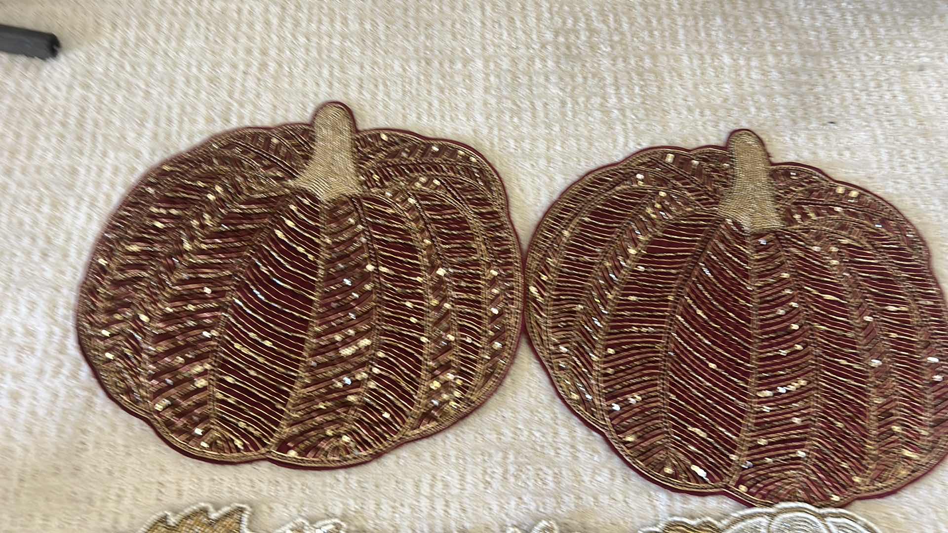 Photo 1 of 7 PUMPKIN PLACEMATS FALL DECOR