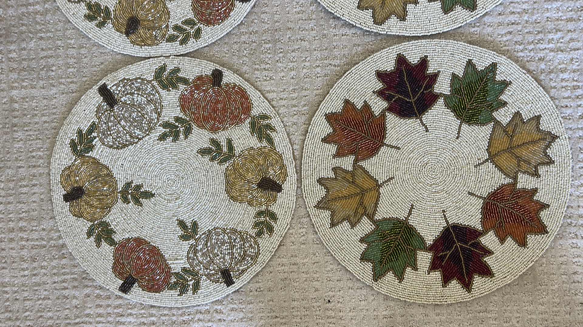 Photo 1 of 4- FALL INSPIRED BEADED PLACEMATS