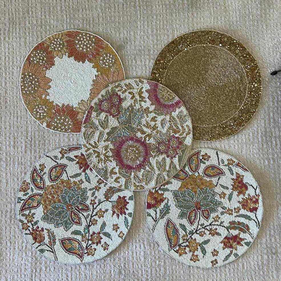 Photo 1 of FIVE BEADED PLACEMATS