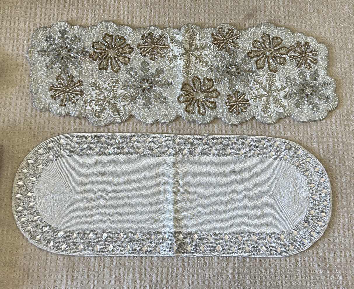 Photo 1 of HOLIDAY DECOR- TWO BEADED TABLE RUNNERS