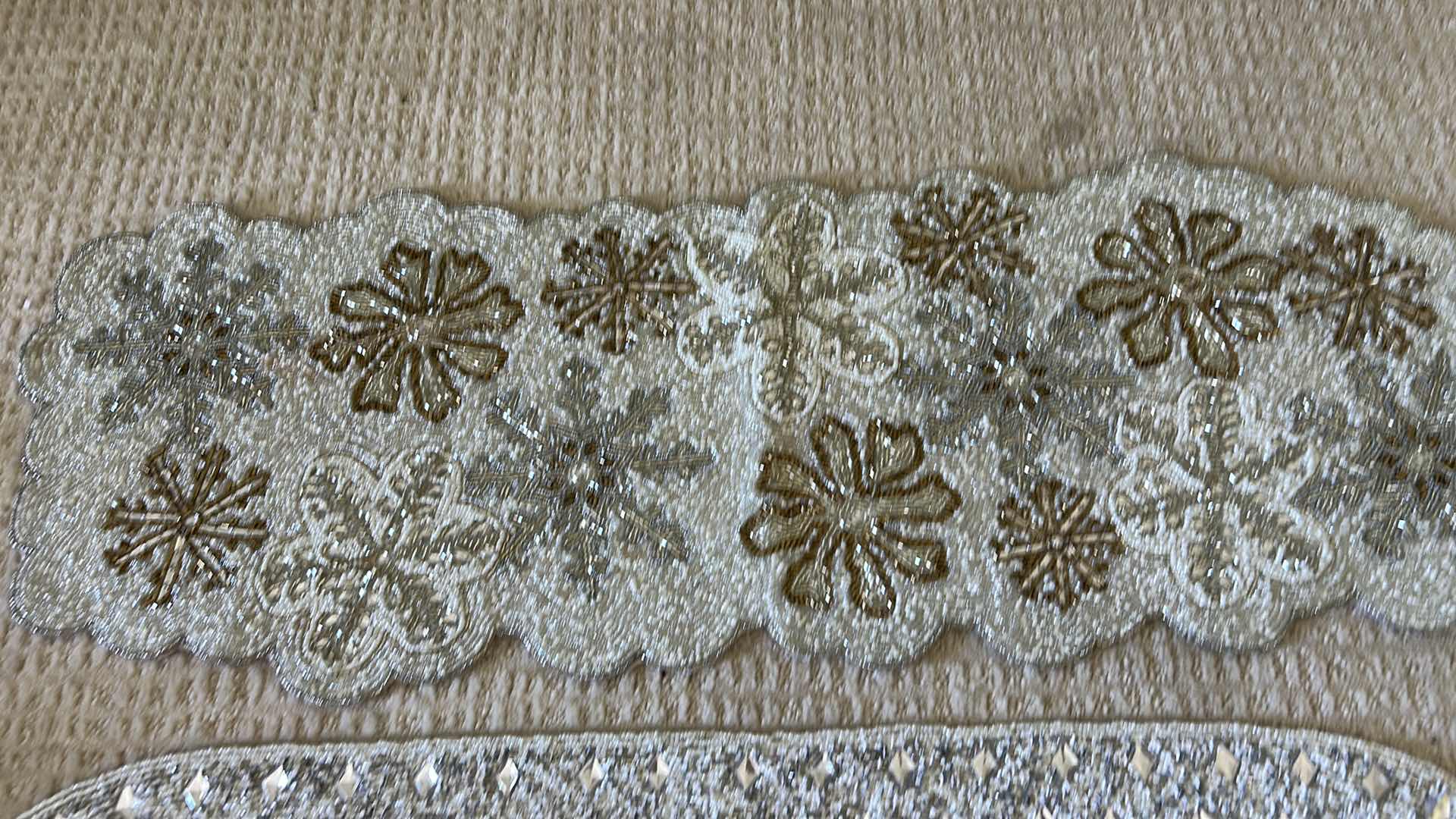 Photo 1 of HOLIDAY DECOR- TWO BEADED TABLE RUNNERS