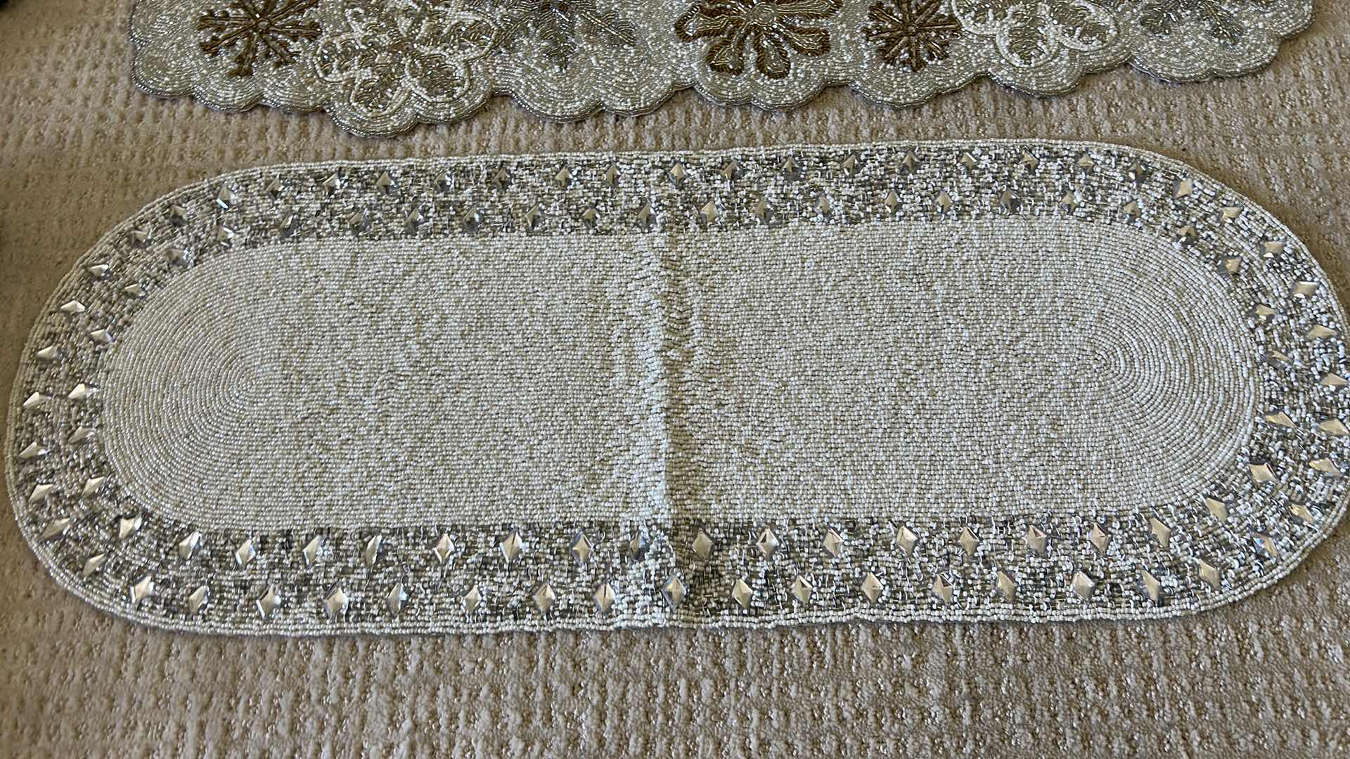Photo 1 of HOLIDAY DECOR- TWO BEADED TABLE RUNNERS