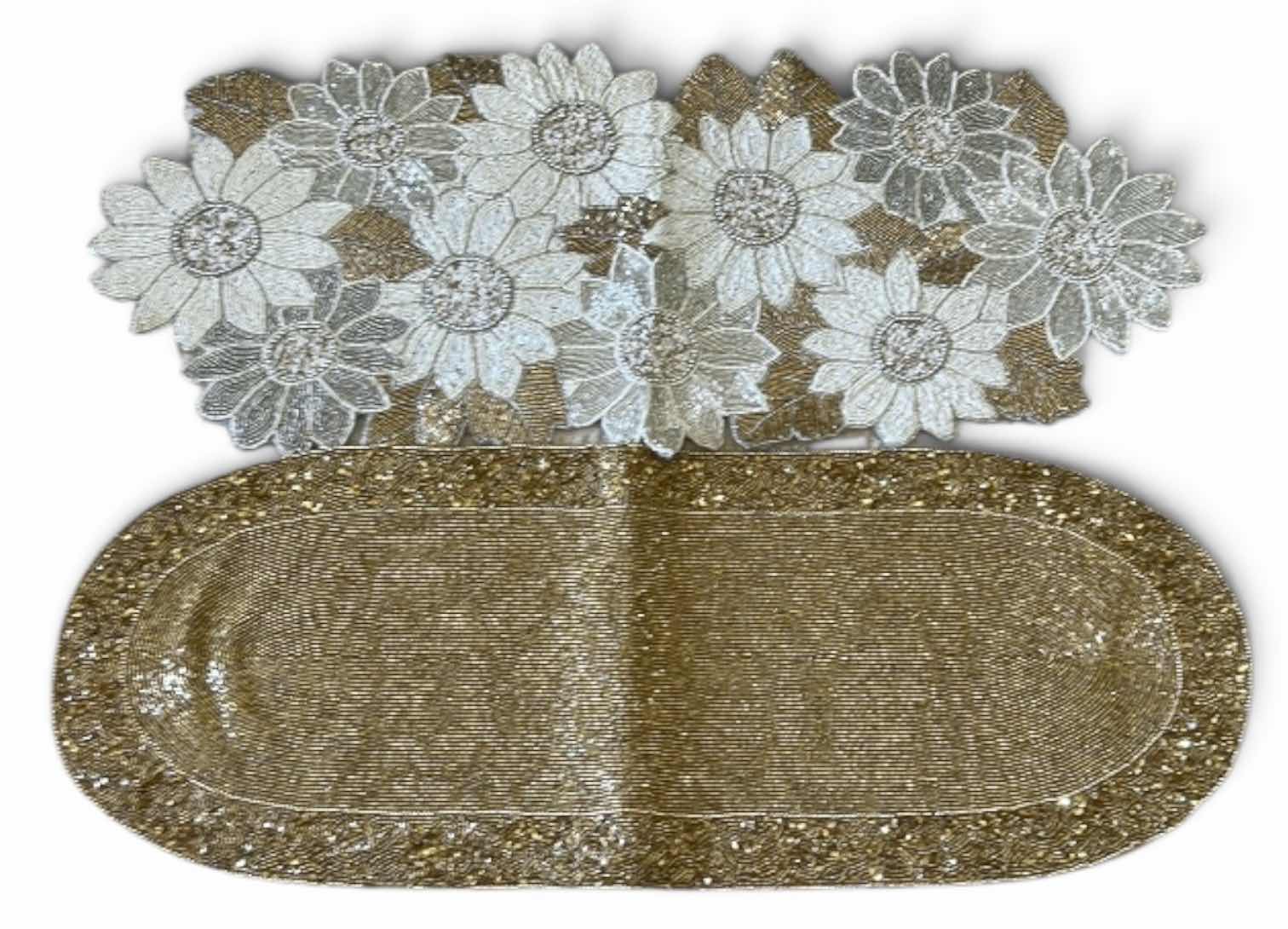 Photo 1 of HOLIDAY DECOR- TWO BEADED TABLE RUNNERS