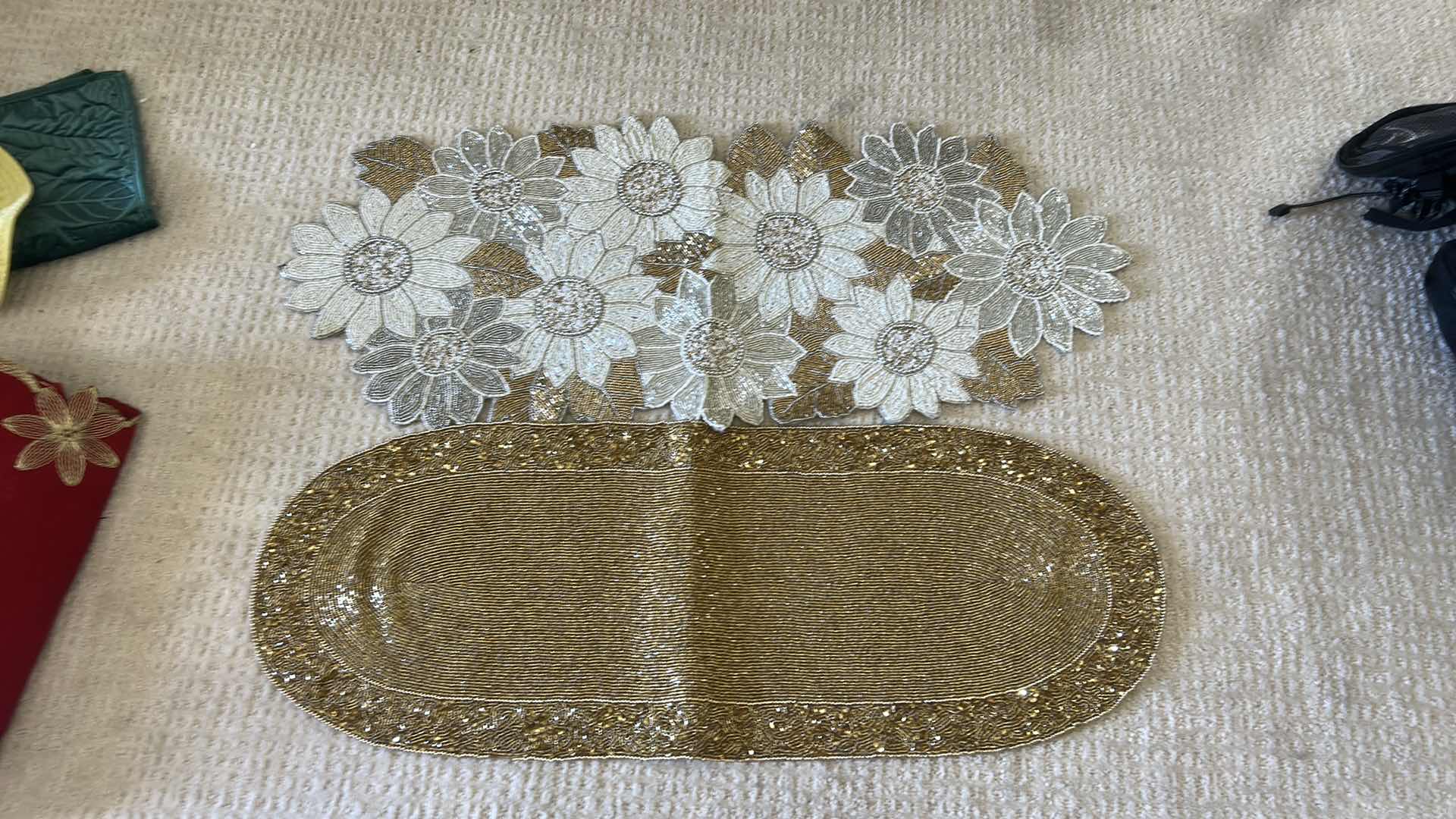 Photo 1 of HOLIDAY DECOR- TWO BEADED TABLE RUNNERS