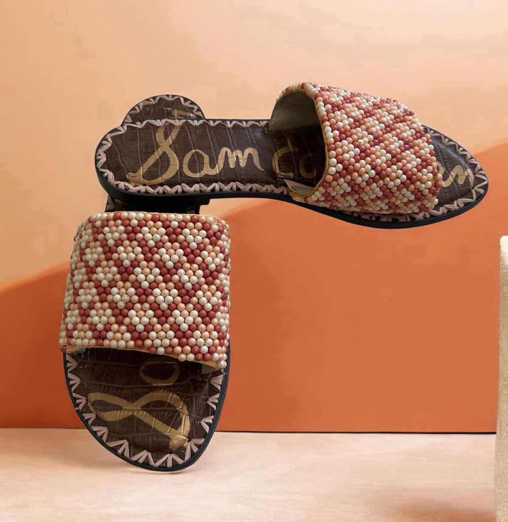 Photo 1 of Sam Edelman NER BEADED SLIDE SANDALS SIZE 7 $110