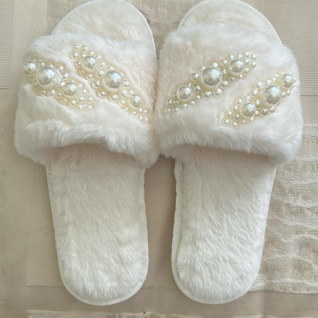 Photo 1 of 6- PLUSH SLIPPERS 3 SMALL 2 MED 1 LARGE