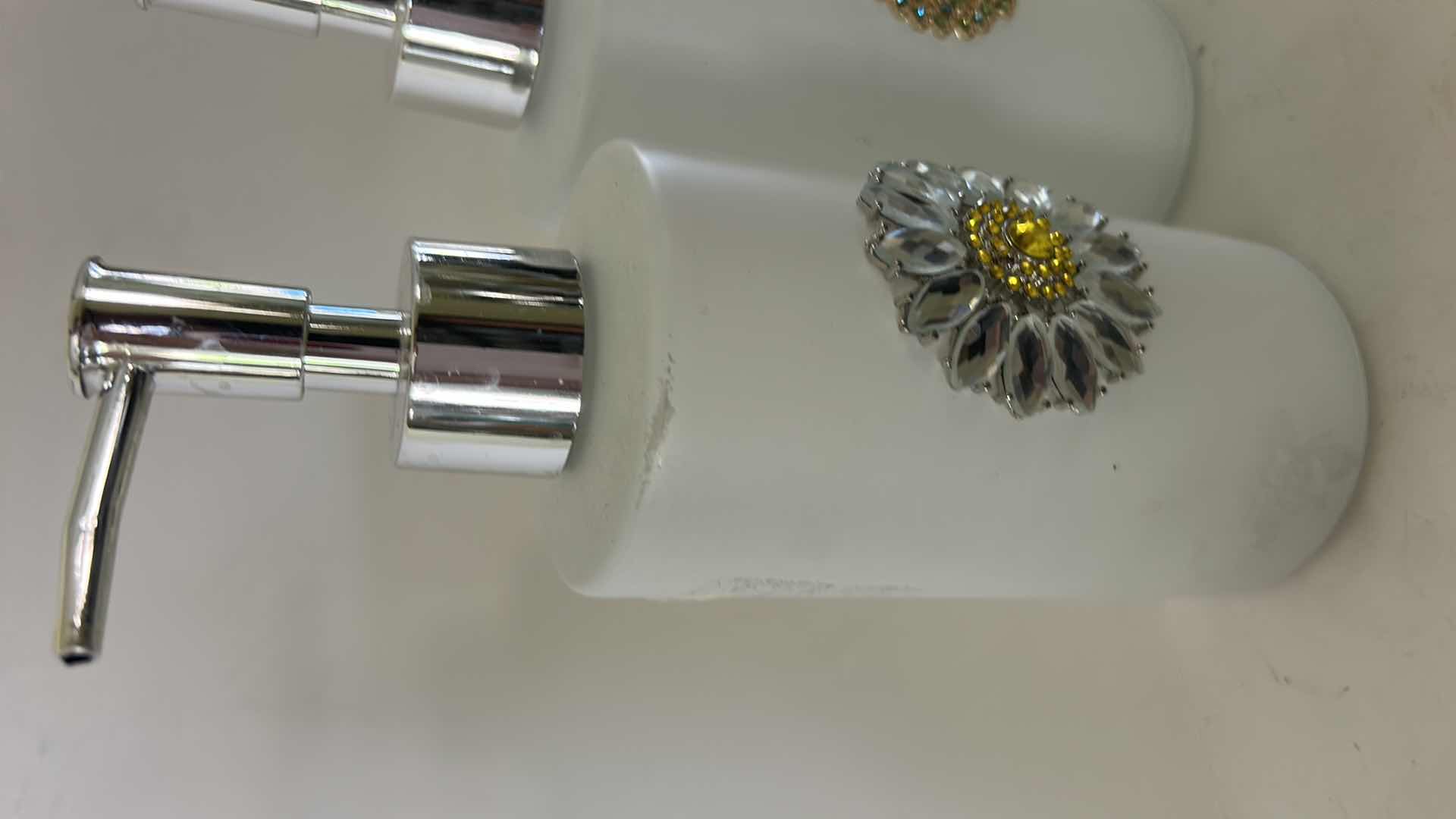 Photo 1 of 2 BEJEWELED SOAP DISPENSERS