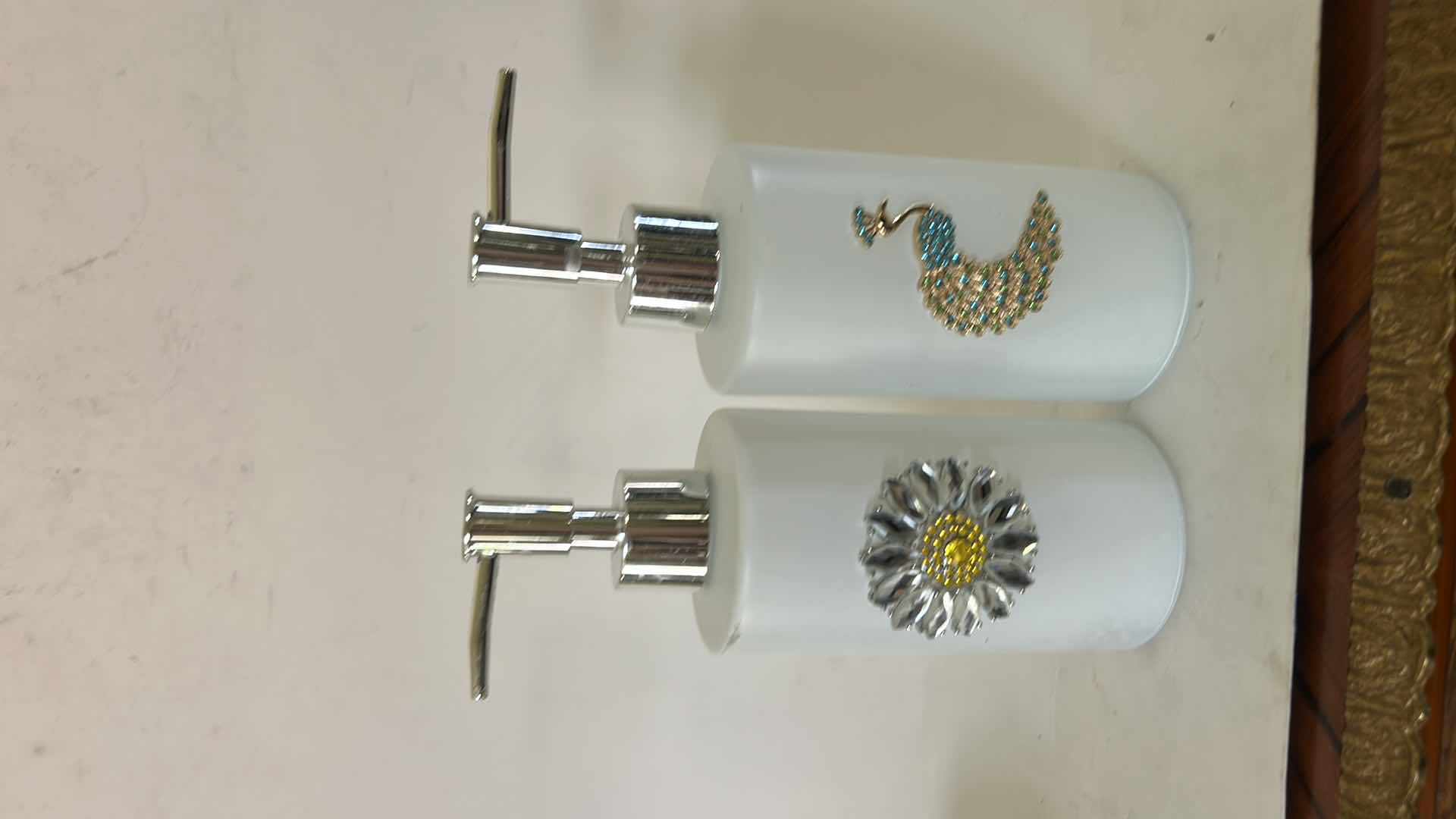 Photo 1 of 2 BEJEWELED SOAP DISPENSERS