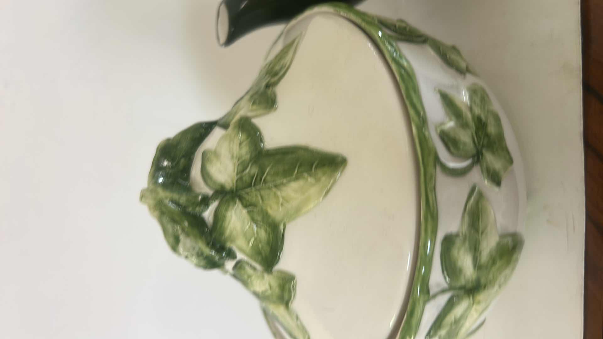 Photo 1 of CERAMIC TEAPOT AND LIDDED JAR