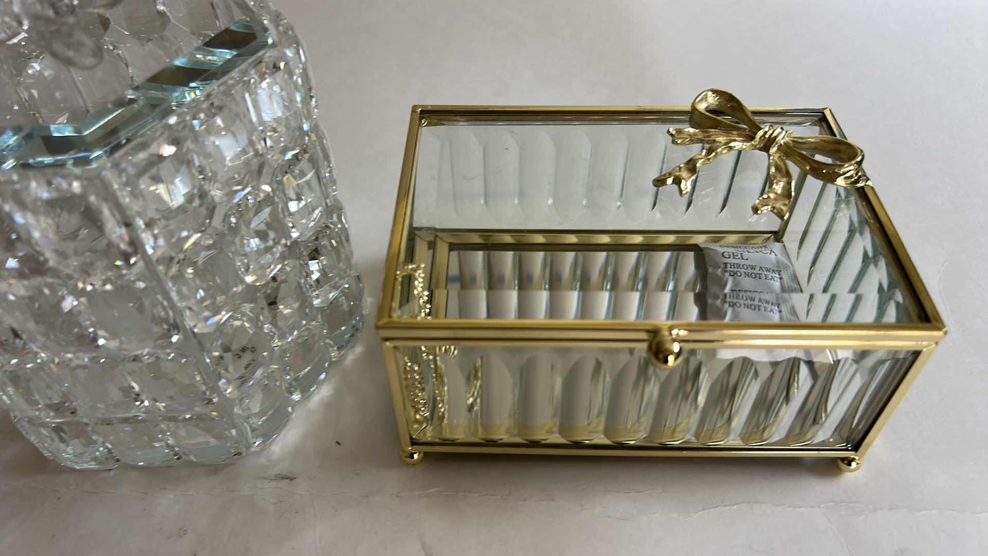 Photo 1 of TWO TRINKET BOXES TALLEST H5“