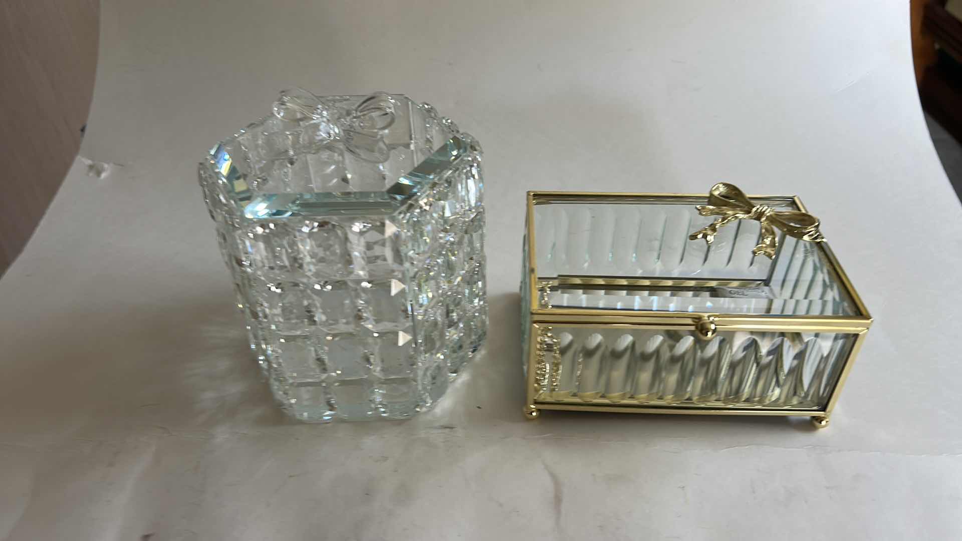 Photo 1 of TWO TRINKET BOXES TALLEST H5“