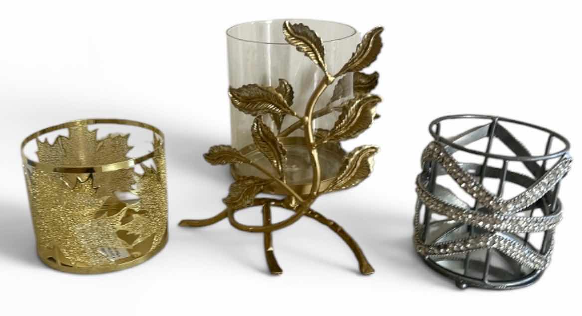 Photo 1 of 3 CANDLE HOLDERS (TALLEST H 8”)