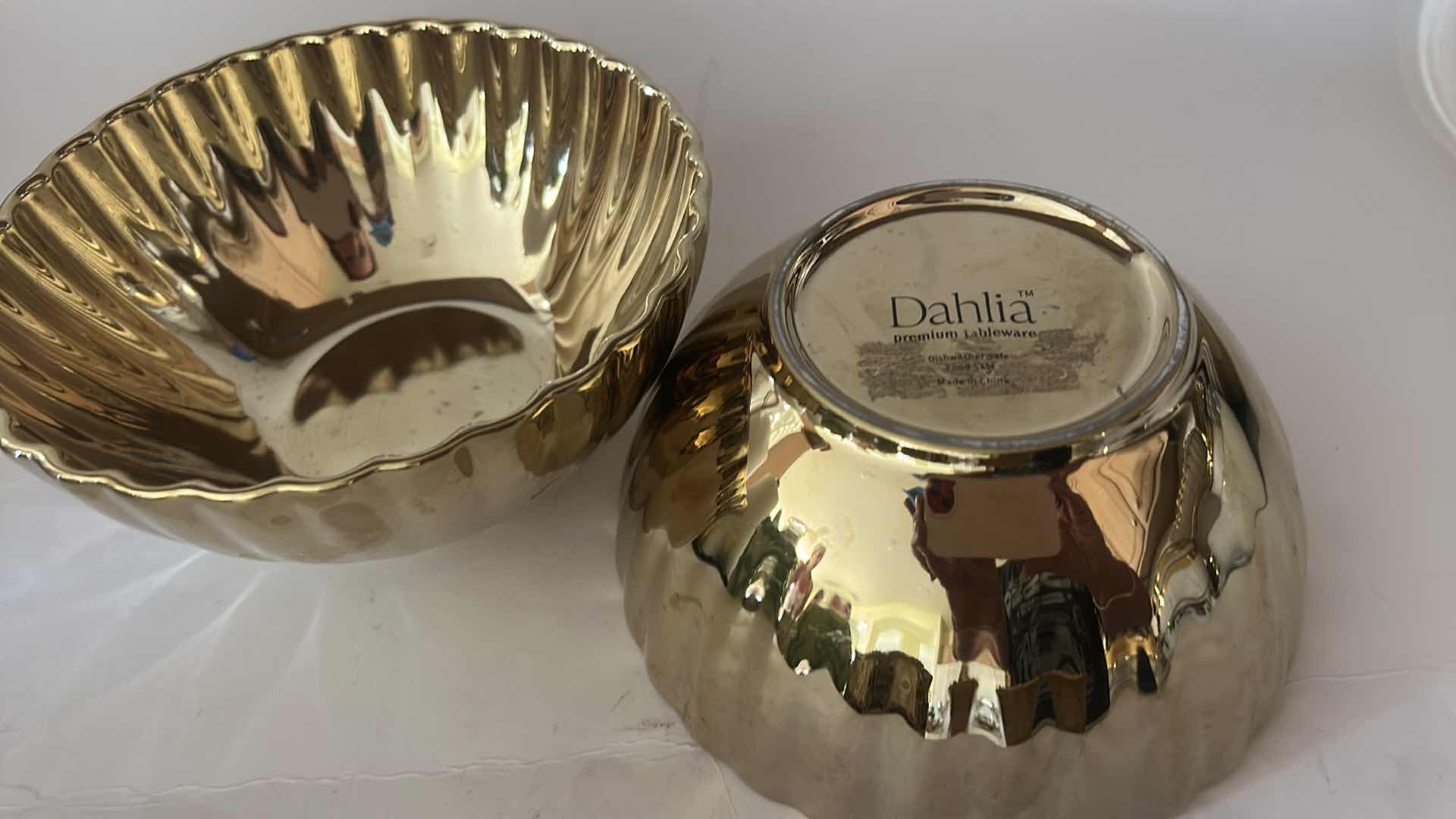 Photo 1 of 4 GOLD TONE SERVING-WARE PIECES
