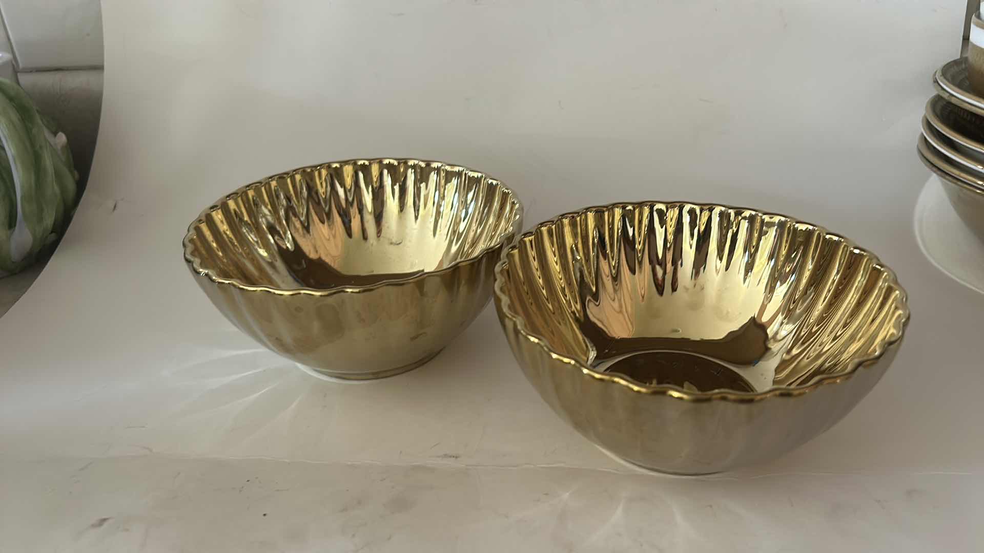 Photo 1 of 4 GOLD TONE SERVING-WARE PIECES
