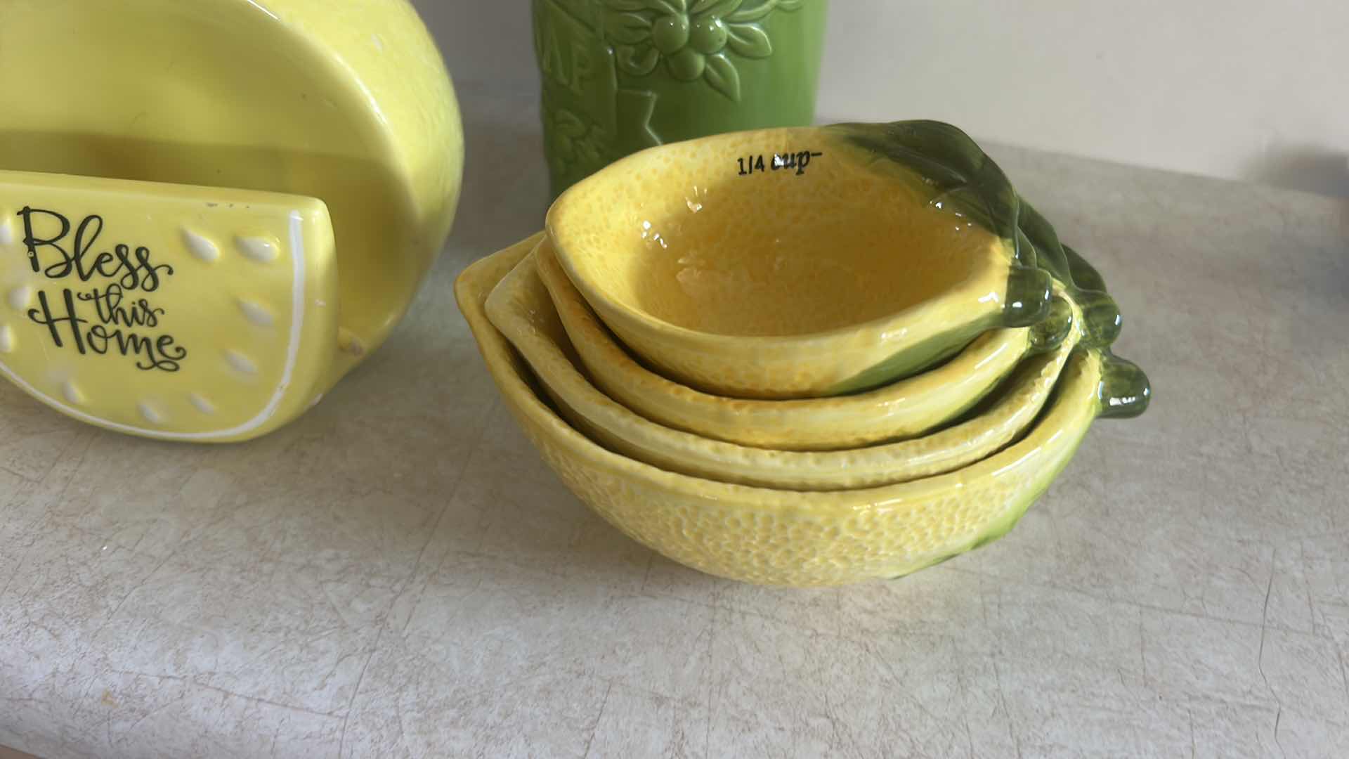 Photo 1 of SOAP DISPENSER AND LEMON ACCESSORIES
