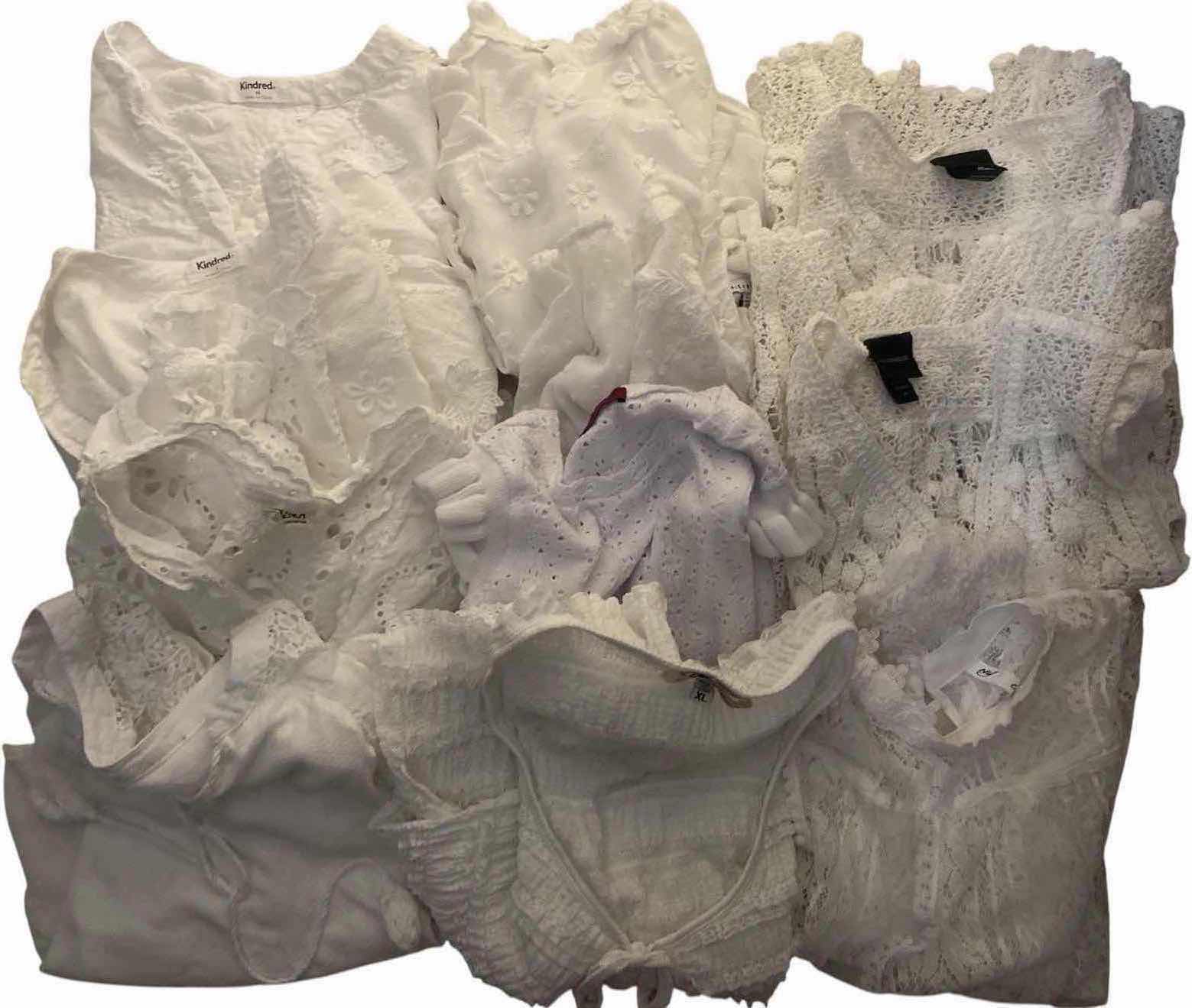 Photo 1 of 11-WOMEN’S WHITE CROCHET TOPS
