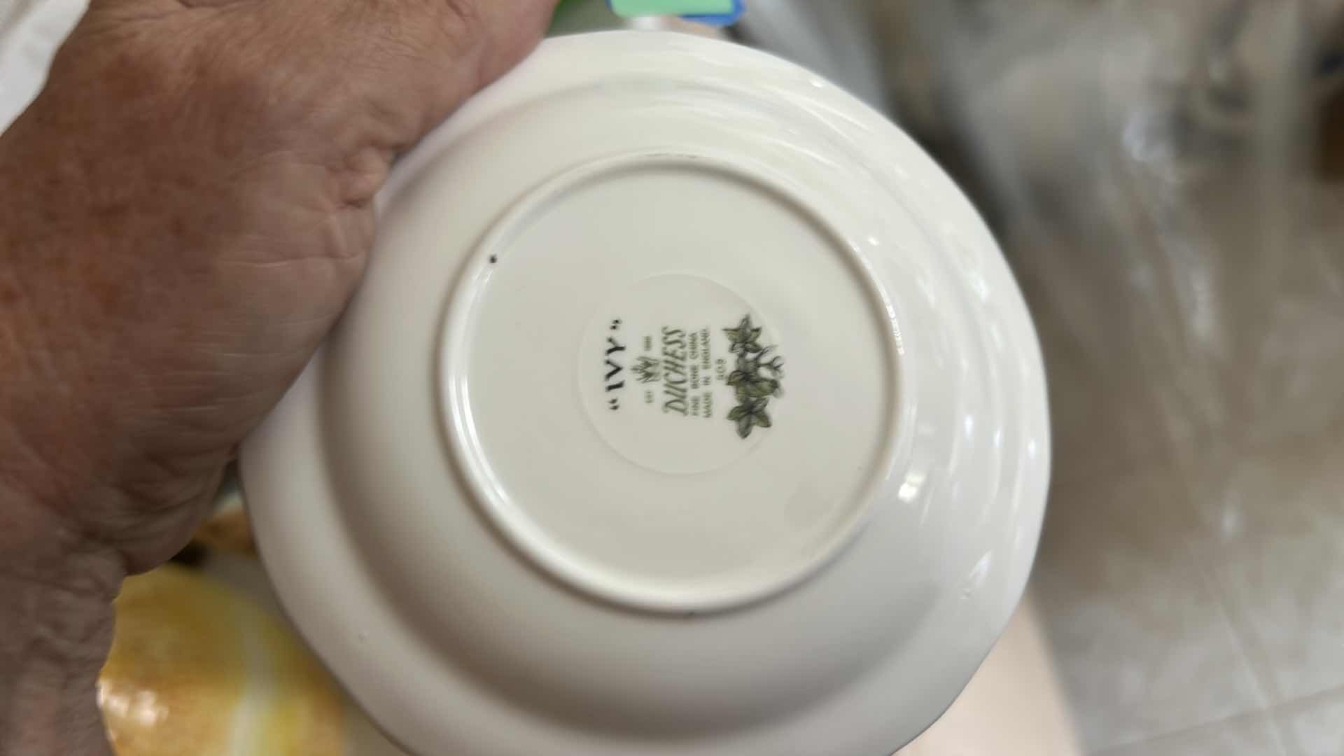 Photo 1 of 2 PC DUCHESS FINE BONE CHINA ENGLAND 5” DISH & ITALIAN BOWL