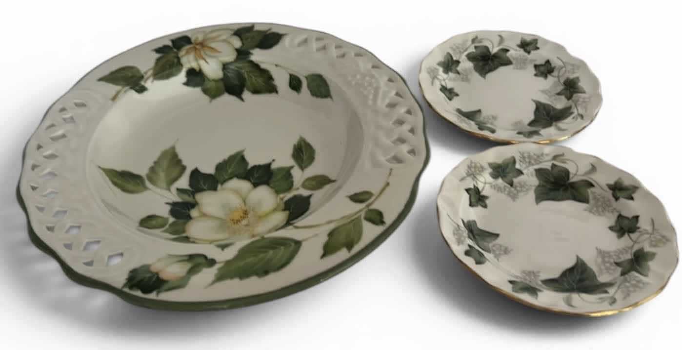 Photo 1 of 2 PC DUCHESS FINE BONE CHINA ENGLAND 5” DISH & ITALIAN BOWL