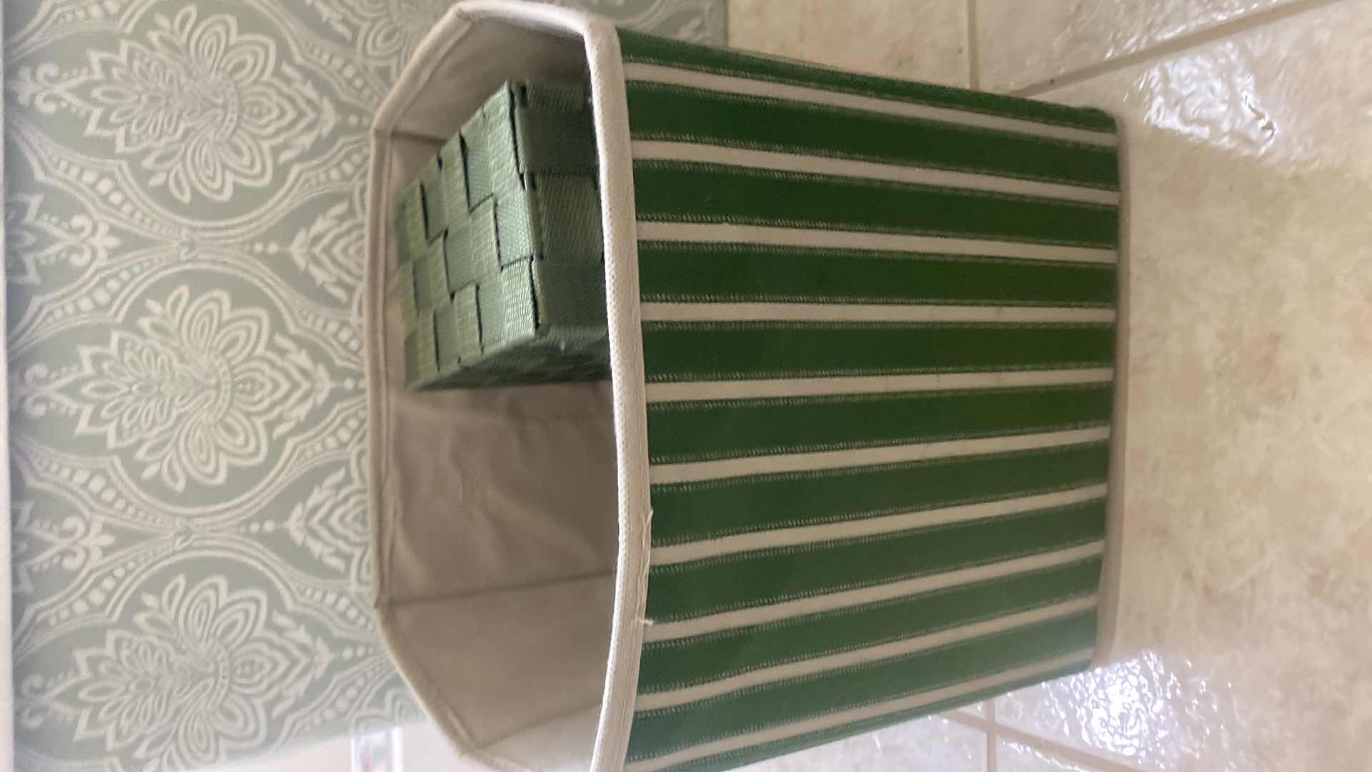Photo 1 of FABRIC LAUNDRY HAMPER & 5 STORAGE BOXES