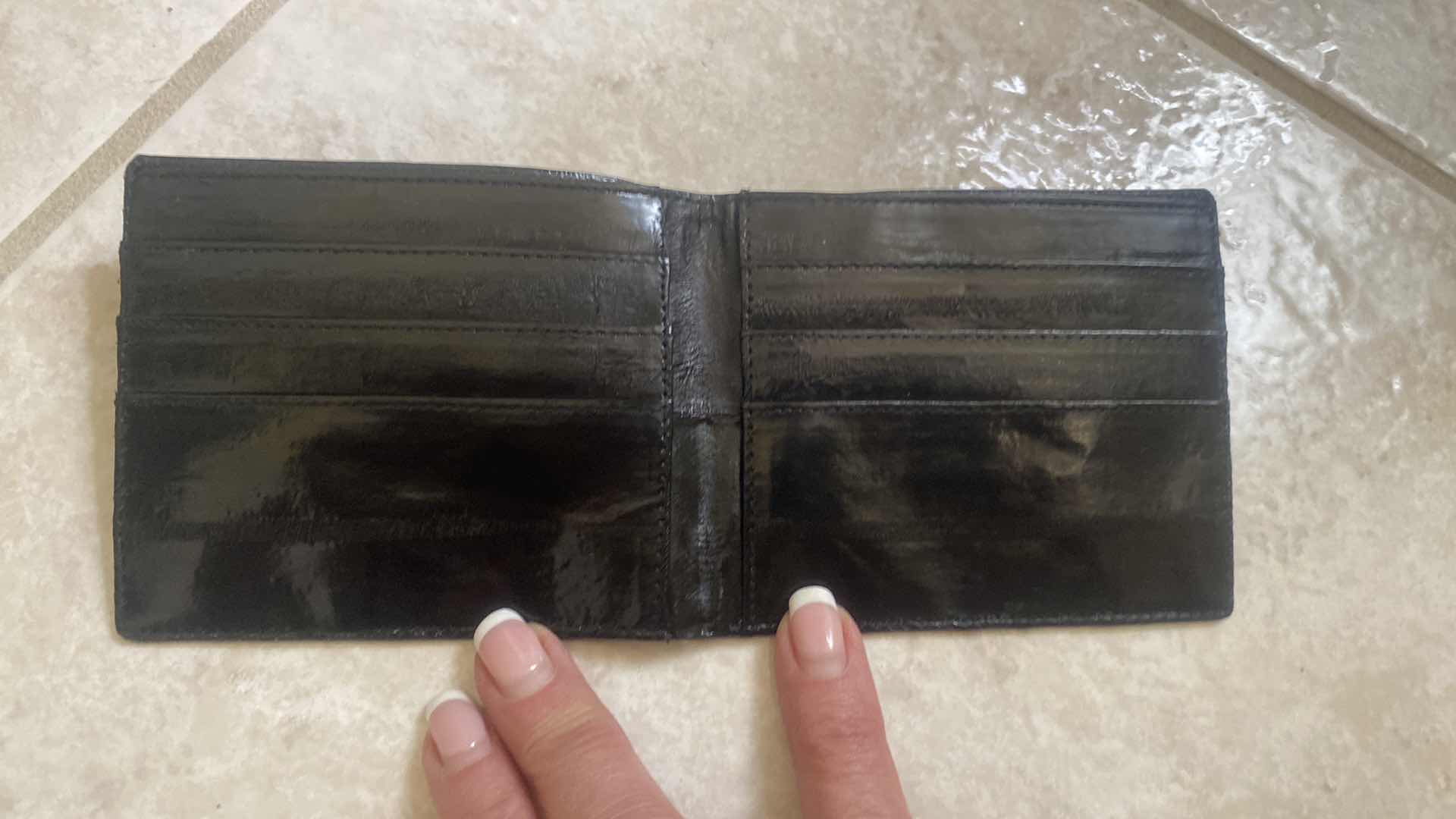 Photo 1 of BLACK EEL SKIN WALLET