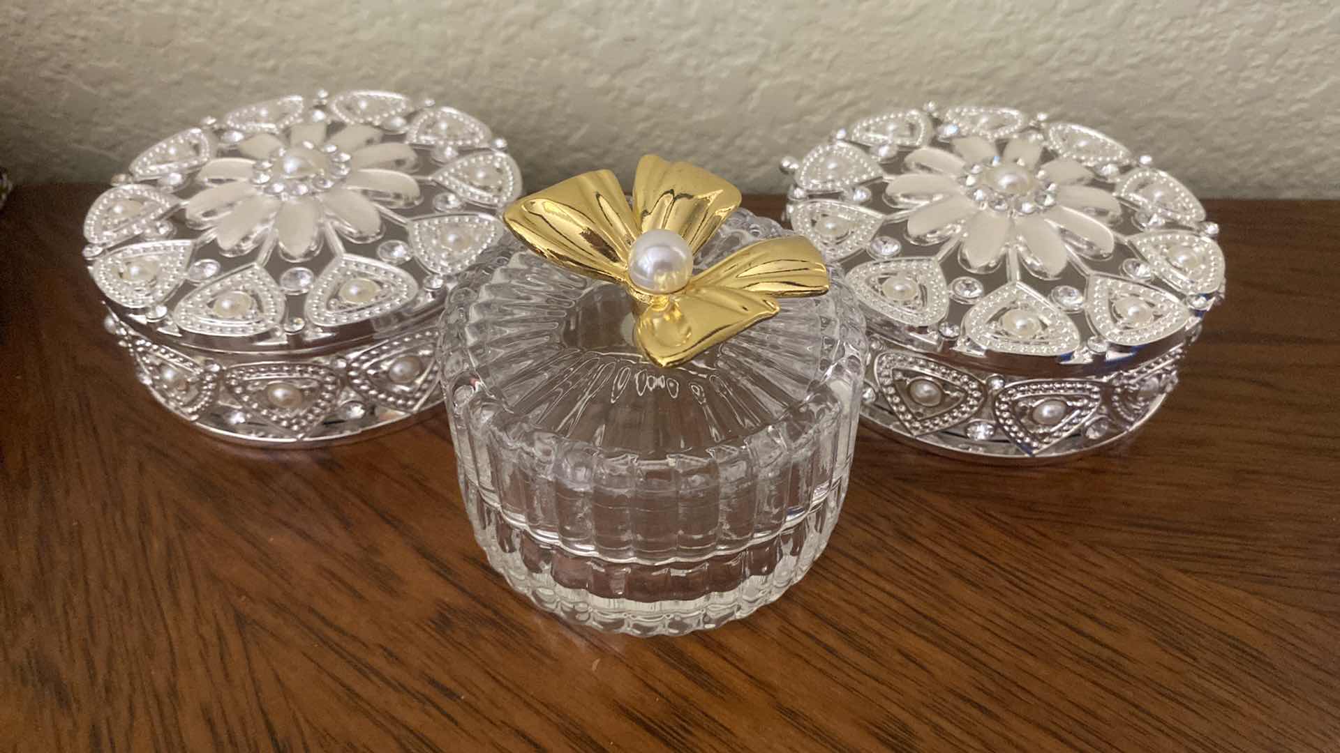Photo 1 of 3-ROUND TRINKET BOXES