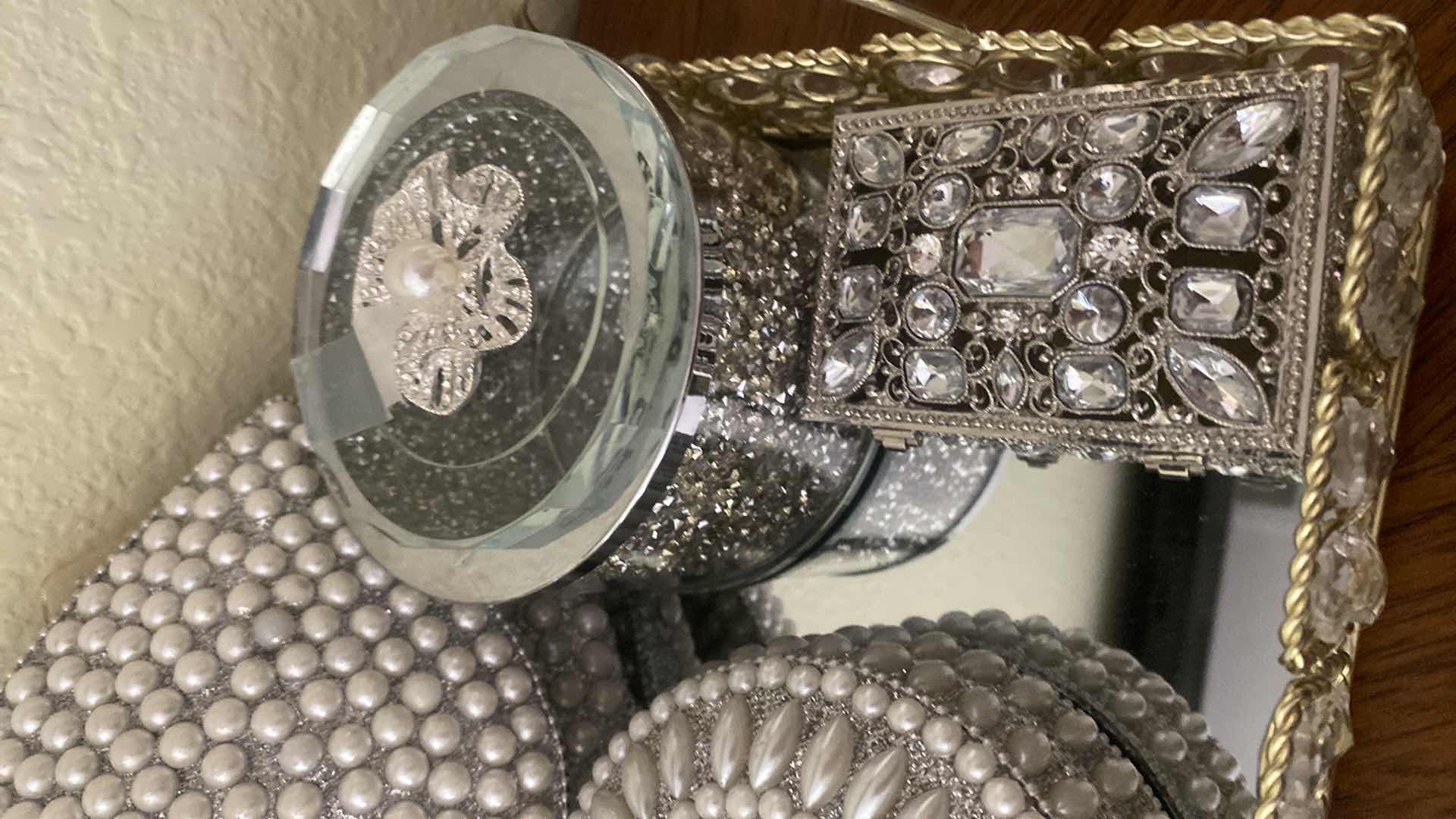 Photo 1 of VANITY TRAY WITH TRINKET BOXES 6 PIECES