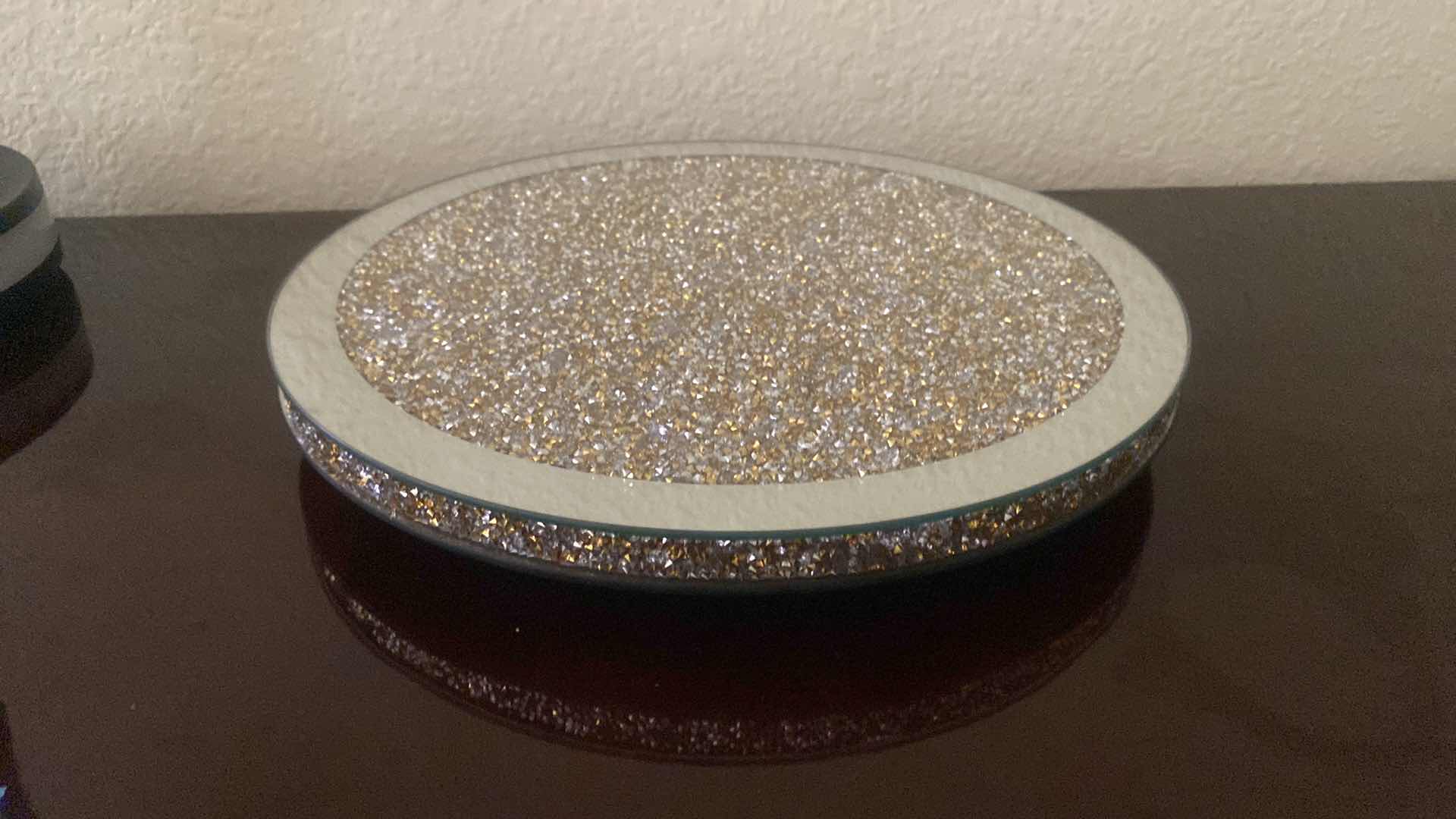 Photo 1 of 12” EMBELLISHED CRYSTAL LAZY SUSAN