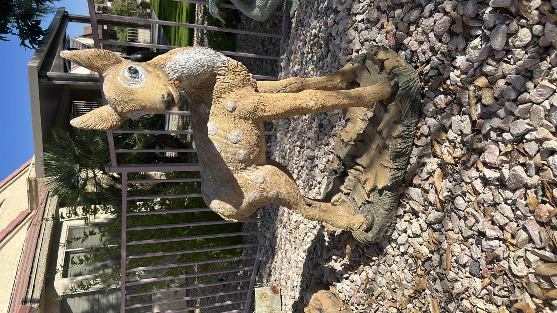 Photo 1 of CAST CONCRETE DEER STATUE H27”