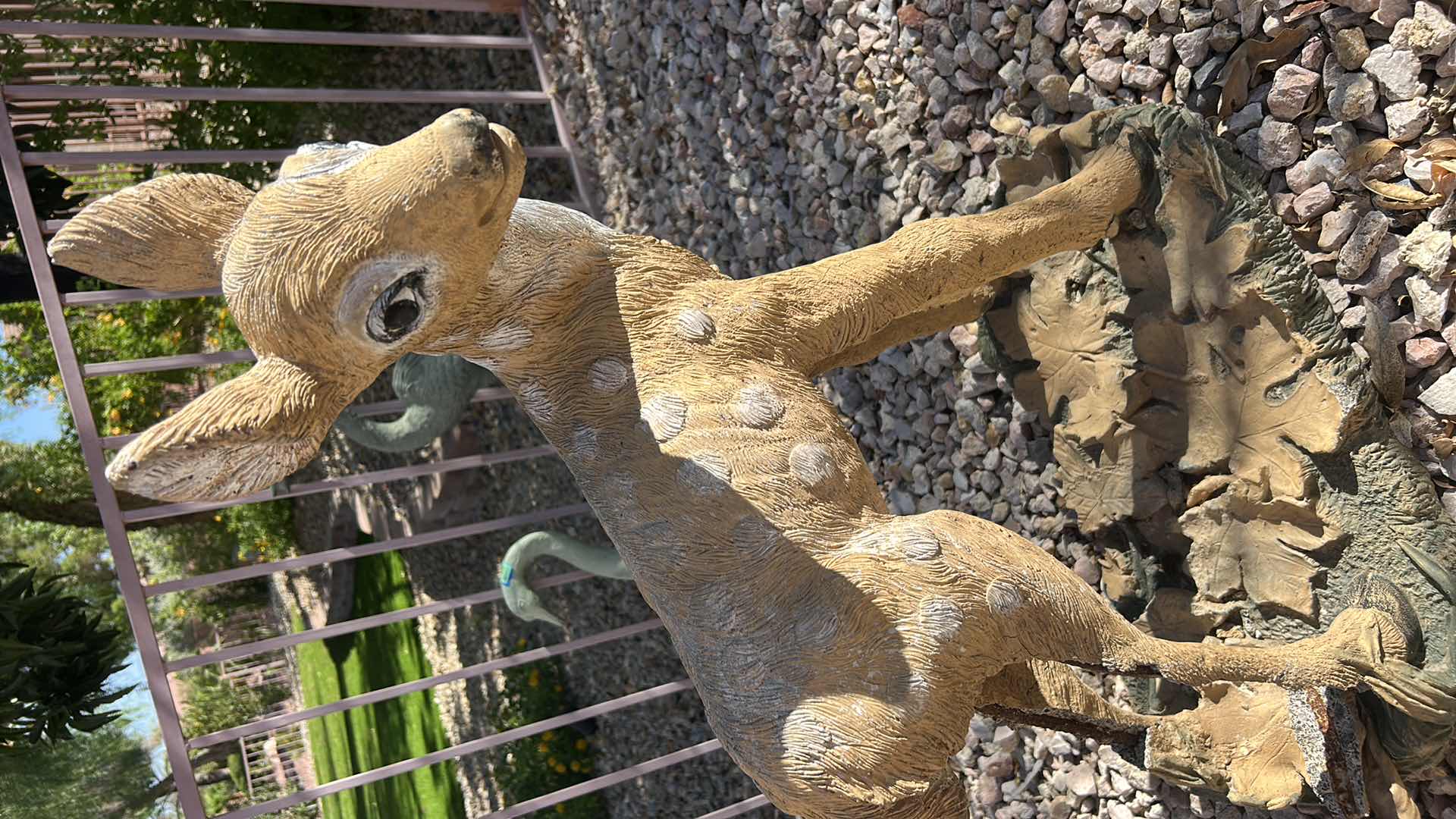 Photo 1 of CAST CONCRETE DEER STATUE H27”