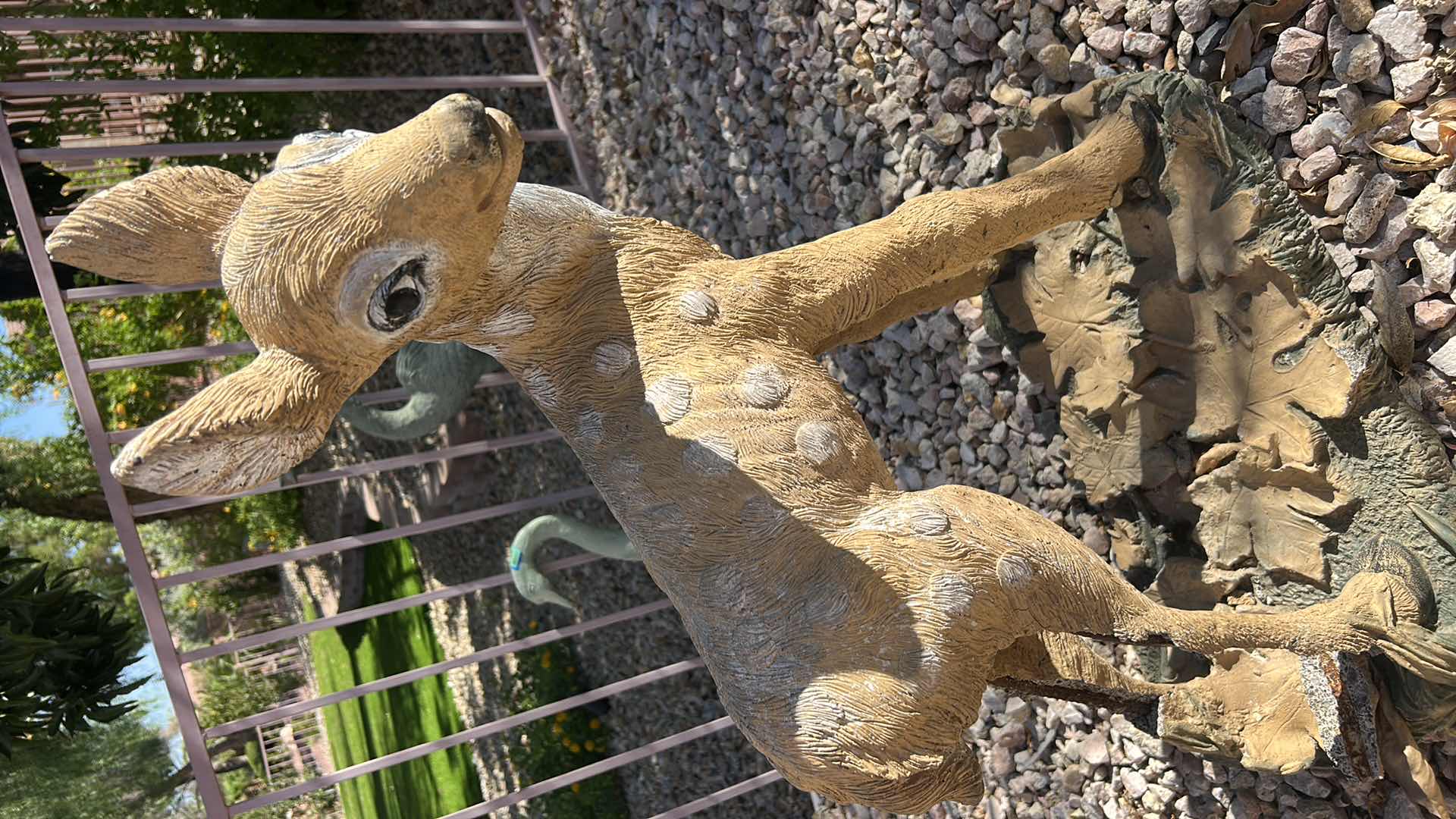 Photo 1 of CAST CONCRETE DEER STATUE H27”