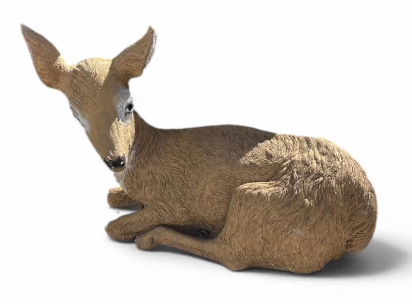Photo 1 of CAST CONCRETE DEER STATUE H24”