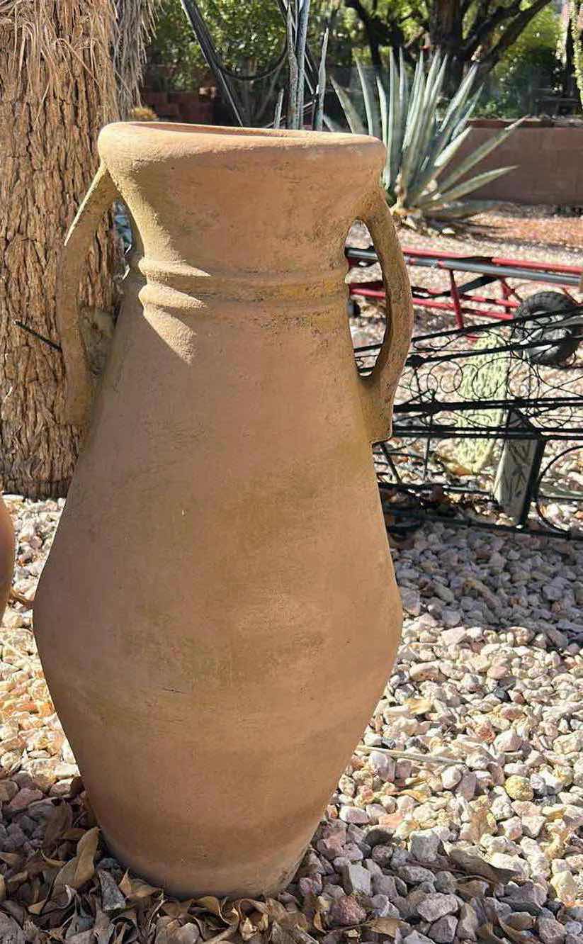Photo 1 of VINTAGE TERRACOTTA FLOOR VASE H26” $900