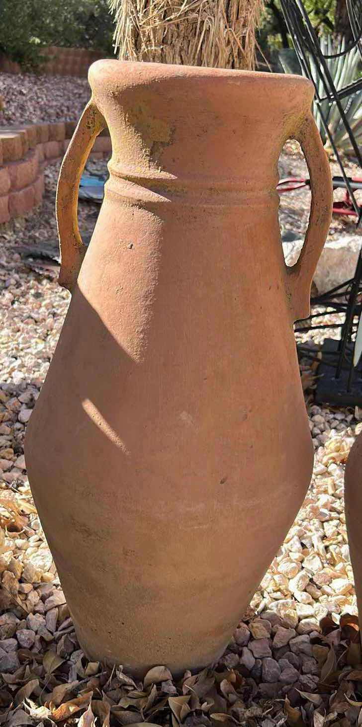 Photo 1 of VINTAGE TERRACOTTA FLOOR VASE H26” $900
