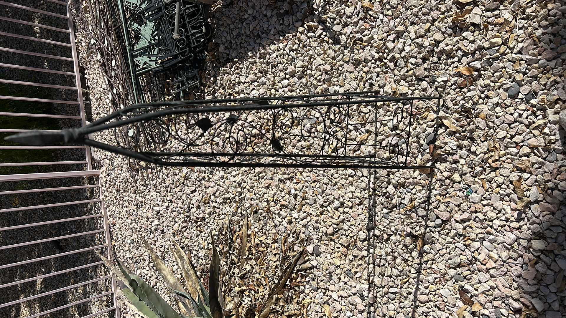 Photo 1 of BLACK METAL GARDEN OBELISK