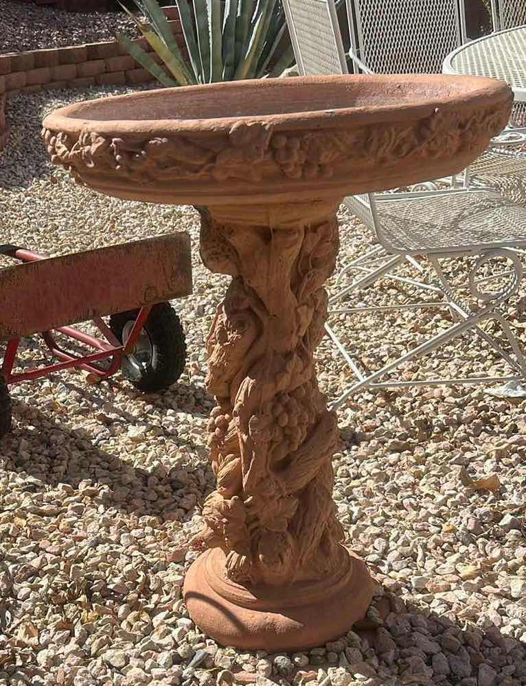 Photo 1 of STONE GRAPEVINE BIRDBATH