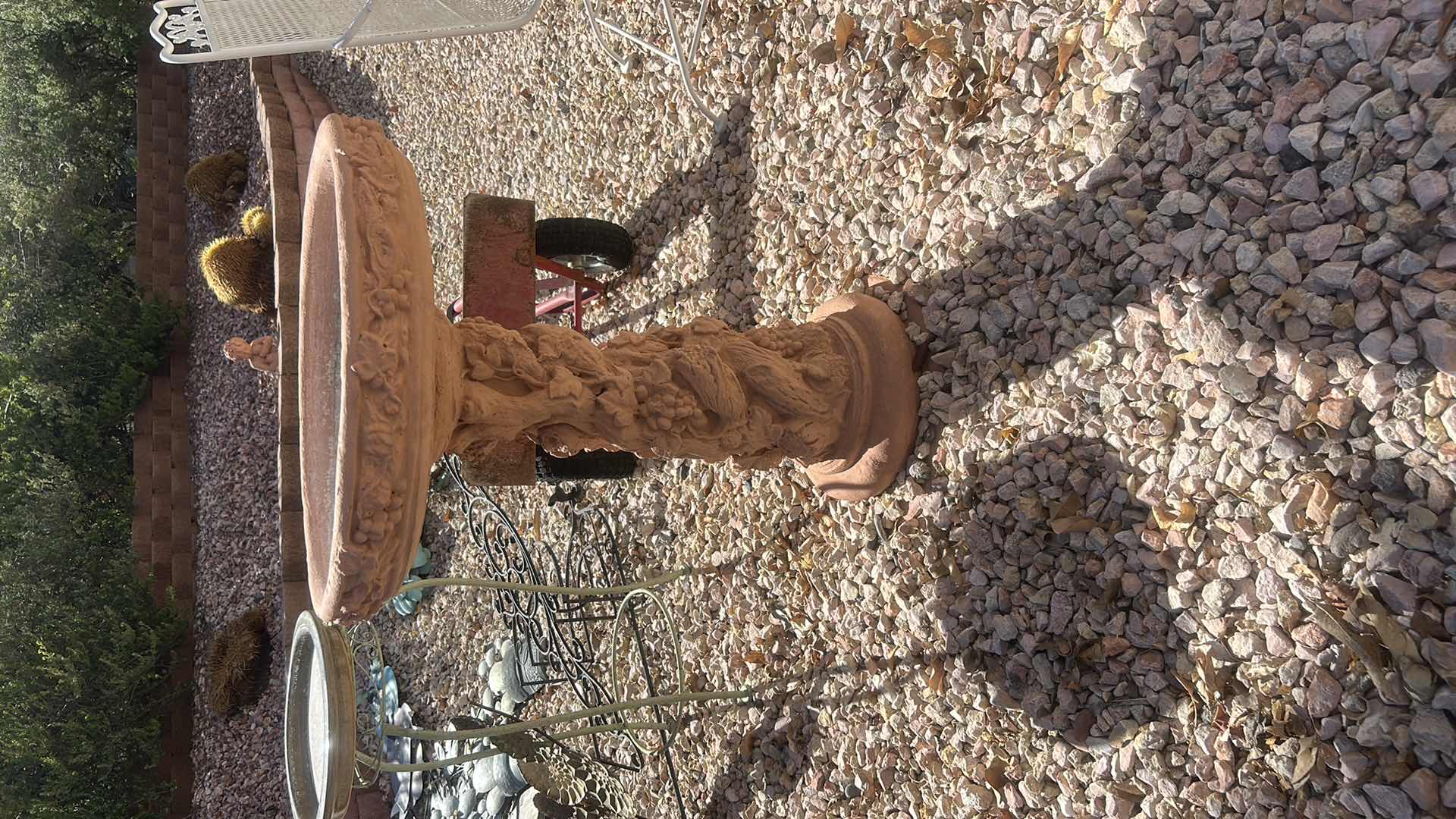 Photo 1 of STONE GRAPEVINE BIRDBATH