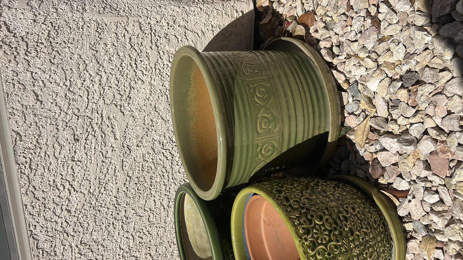 Photo 1 of OUTDOOR POTS AND LIVE CACTUS (TALLEST POT H11.5”)