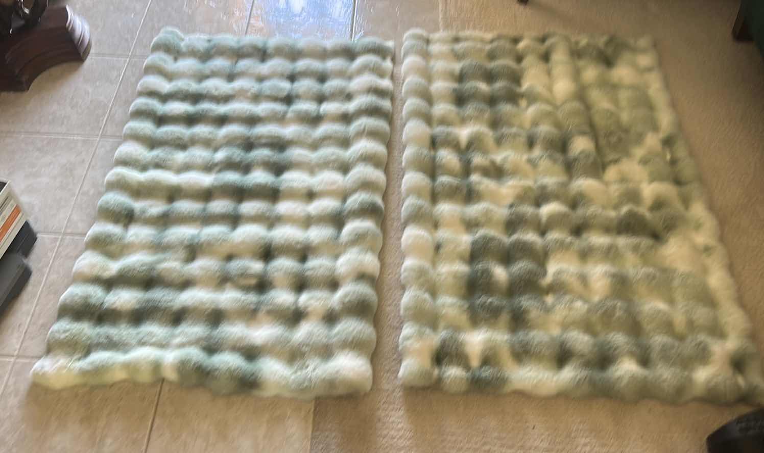Photo 1 of 2 NEW LEA JADE FAUX FUR ACCENT RUG 30” X 47” $40 EACH