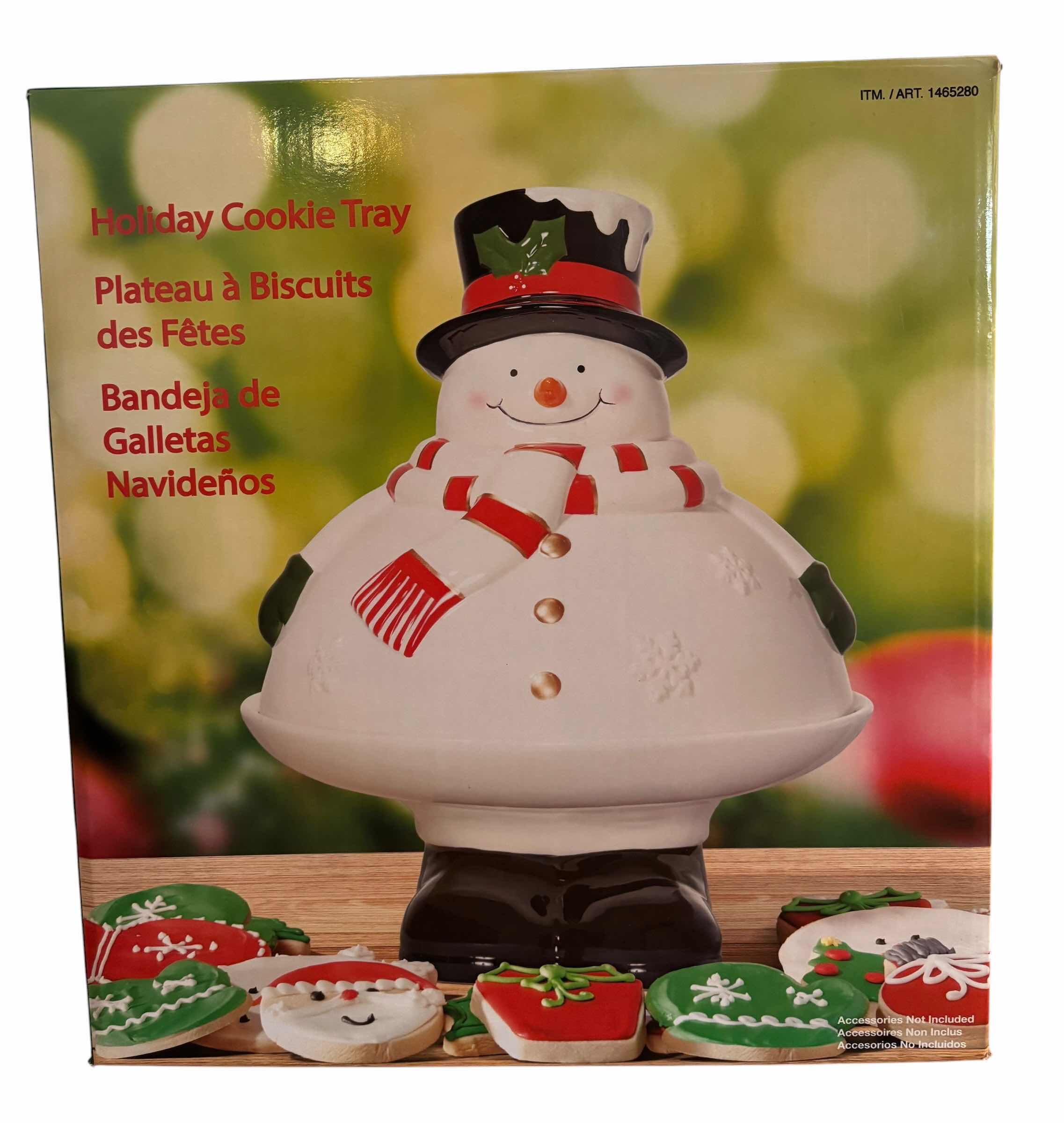 Photo 1 of CHRISTMAS HOLIDAY COOKIE TRAY IN ORIGINAL BOX H14”