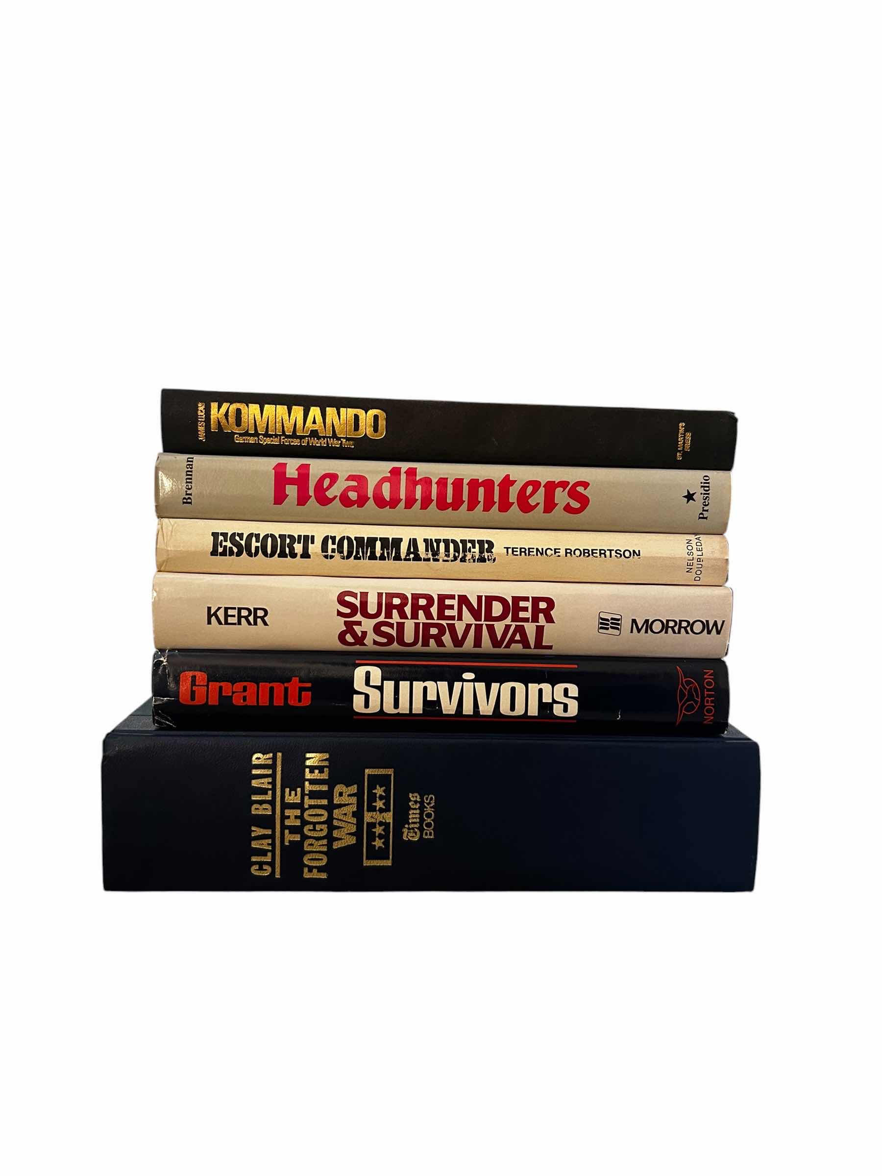 Photo 1 of SET (6) OF VINTAGE MILITARY HISTORY BOOKS