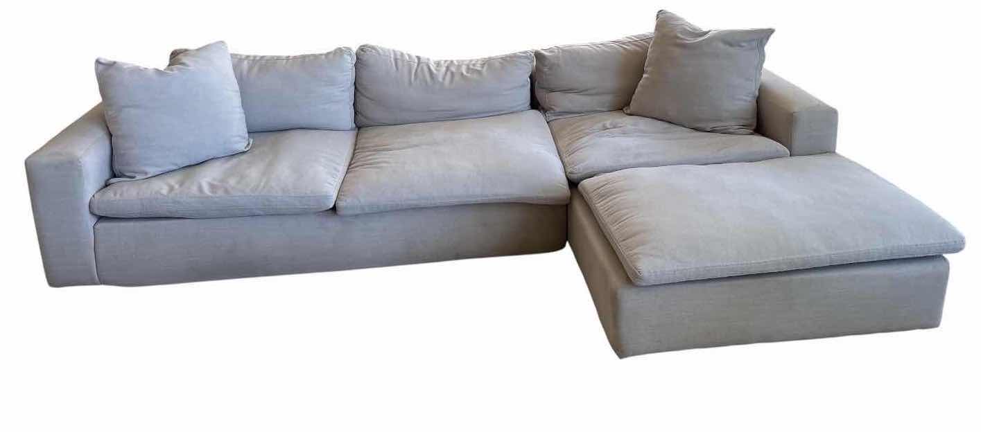 Photo 1 of MODERN FABRIC SECTIONAL SOFA WITH LEFT-FACING CHAISE AND LOOSE BACK CUSHIONS 121”X73”H21.5”